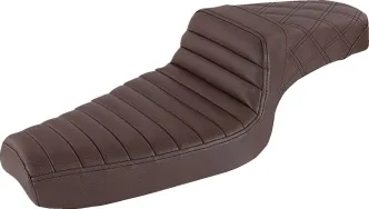 Saddlemen Step-Up 2-Up TR Front, Rear LS Seat in Brown For 1979-2003 XL Sportster Models (879-03-176BR)