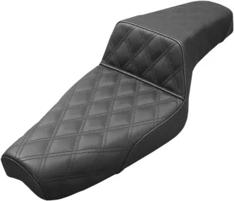 Saddlemen Step Up Front & Rear LS 2-Up Seat in Black For 1979-2003 XL Sportster Models (879-03-175)