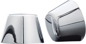 Kuryakyn Front Axle Caps For Earlier Harley Davidson Motorcycles In Chrome Finish (1201)