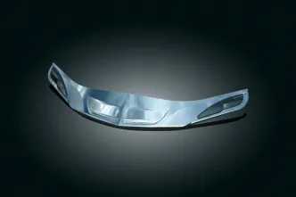 Kuryakyn Windshield Trim With Turn Signal Accents For Honda Gold Wing Motorcycles In Chrome Finish (1367)