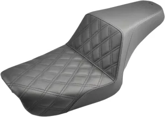 Saddlemen Step-Up Front LS 2-Up Seat in Black For Harley Davidson 2004-2005 FXD Dyna Models (Excluding FXDWG) (804-04-172)