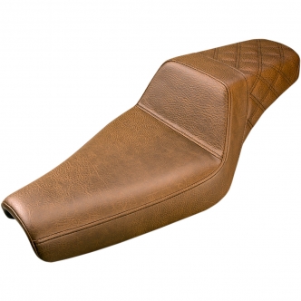 Saddlemen Step-Up Rear LS 2-Up Seat in Brown For 2004-2020 Sportster Standard (Forty-Eight And 3.3G Tank) Models (807-11-173BR)
