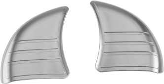 Kuryakyn Tri-Line Inner Fairing Cover Plates For Harley Davidson 2014-2023 Touring & Trike Models In Chrome Finish (6978)