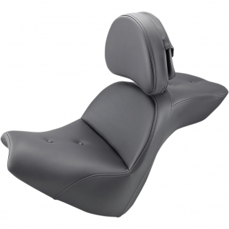 Saddlemen Explorer PT 2-Up Seat With Driver's Backrest in Black For 2018-2023 FXBR/FXBRS Breakout Models (818-31-030RS)