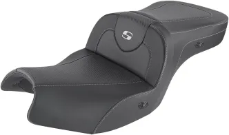 Saddlemen Two Up Carbon Fiber Roadsofa Heated Seat In Black For Indian 2020-2024 Challenger Models (I20-06-185HCT)