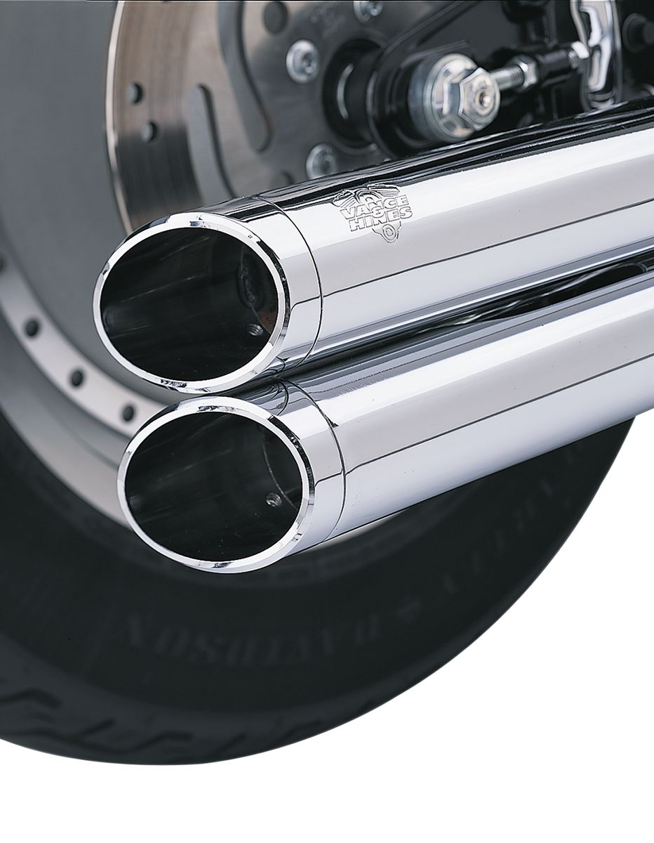 Vance & Hines Exhaust Slash Cut Tips in Chrome Finish For Big Shots