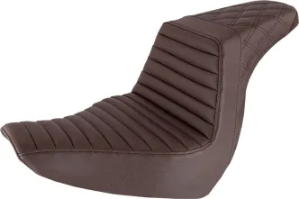 Saddlemen Step-Up TR Front & Rear LS 2-Up Seat in Brown For 2018-2023 FXLR Low Rider, FLSB Sport Glide Models (818-29-176BR)