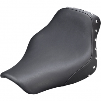 Saddlemen Renegade Solo Seat in Black With Chrome Studs For 2018-2023 Deluxe FLDE, Heritage FLHC/S Models (818-33-001)