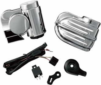 Kuryakyn Super Deluxe Wolo Bad Boy Air Horn Kit In Chrome Finish For Universal Fitment (7290)