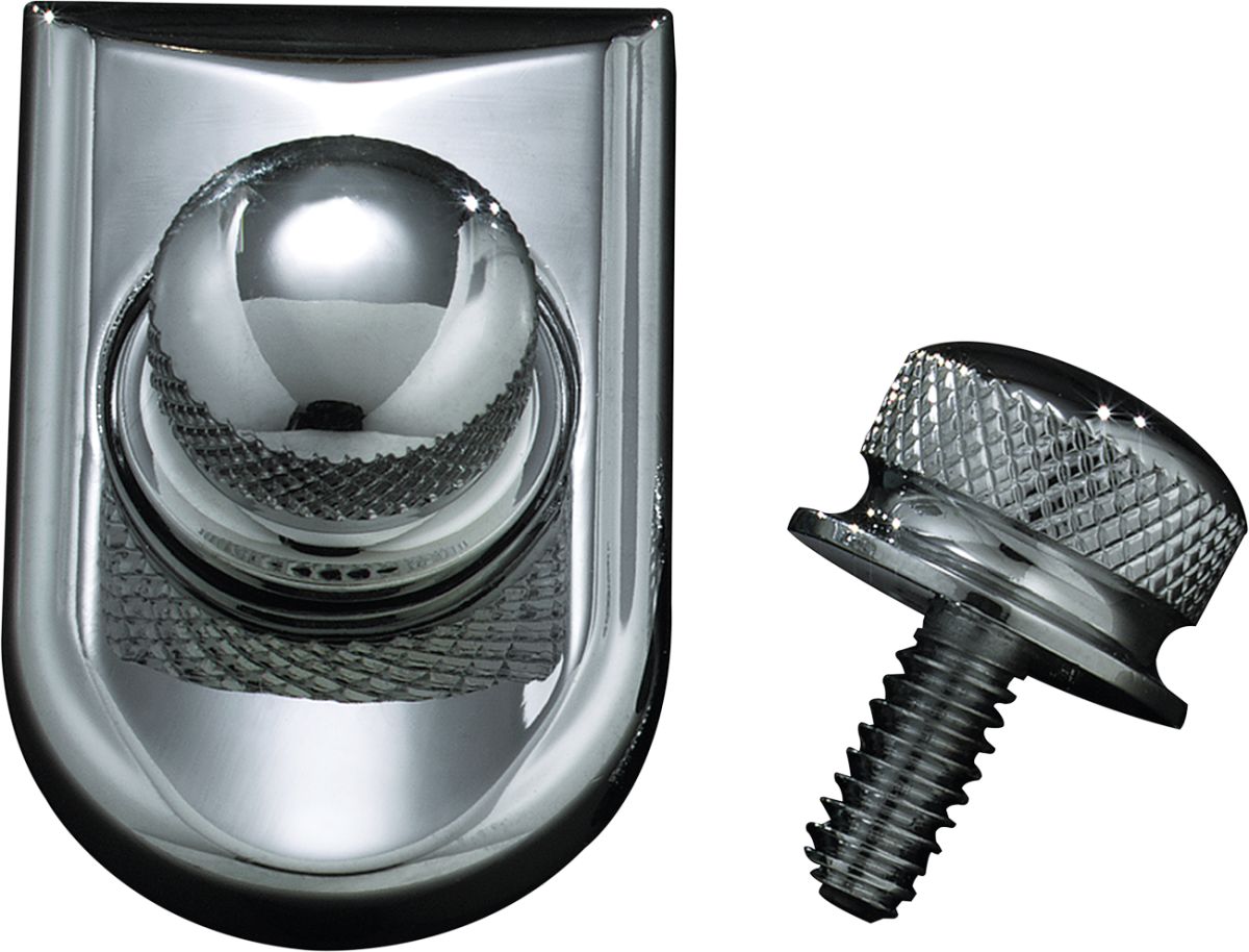 Kuryakyn Knurled Seat Screw And Beauty Combo Kit In Chrome Finish For