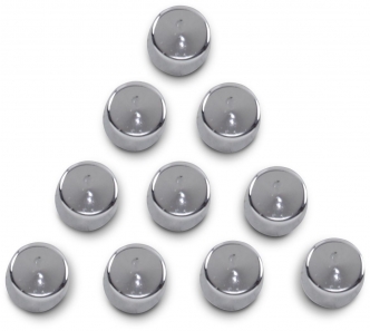 Kuryakyn Kool Kaps For 1/4  Inch Allen Bolts In Chrome Finish (2440)