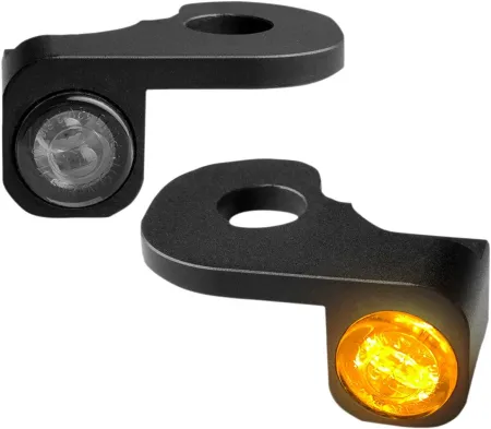 Heinz Bikes NANO Series LED Turn Signals H-D Handlebars in Black Finish For 2002-2017 V-Rod/Night Rod Models (HBTSN-VRS02)