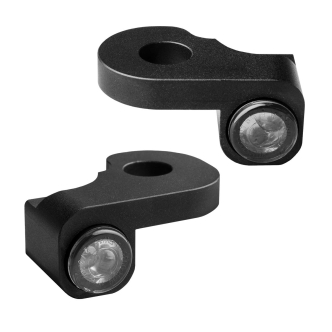 Heinz Bikes NANO Series LED Turn Signals H-D Handlebars in Black Finish For 2014-2020 XL Models (HBTSN-XL14)