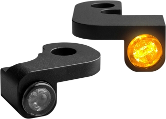 Heinz Bikes NANO Series LED Turn Signals H-D Handlebars in Black Finish For 1999-2008 Touring Models With Cable Clutch (HBTSN-FLH-08)