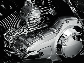 Kuryakyn One Piece Inner Primary Cover In Chrome Finish For Harley Davidson 2009-2016 Touring & Trike Motorcycles (7780)