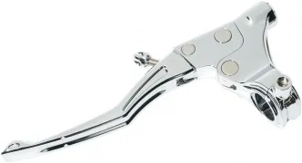 Roland Sands Design Lever Clutch Assembly With Switch in Chrome Finish For 1996-2017 Dyna, 1996-2017 Touring, 1996-2017 Softail, 2002-2017 V-Rod, 1996-2017 Sportster Models (0062-2099-CH)