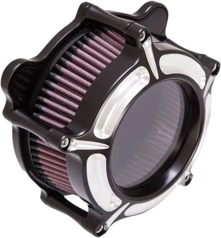 Roland Sands Design Clarion CV Air Cleaners in Contrast Cut Finish For 1993-2017 Big Twin Evo & Twin Cam (With Cable Throttle) Models (0206-2126-BM)