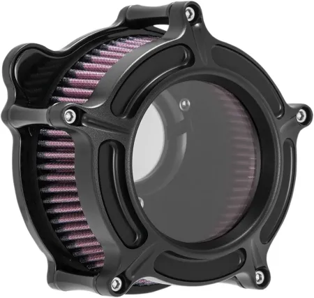 Roland Sands Design Clarion CV Air Cleaners in Black Ops Finish For 1991-2020 Sportster Models (0206-2127-SMB)
