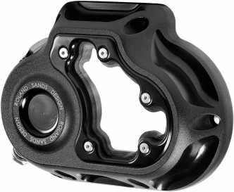Roland Sands Design Clarity Hydraulic Transmission Cover in Black Ops Finish For 2018-2020 Softail, 2017-2020 Touring Models (0177-2066-SMB)