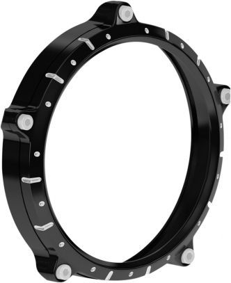 Roland Sands Design 5.75 Inch Chrono Headlight Bezel in Contrast Cut Finish For Stock HD 5-3/4 Inch Headlights (0207-2008CRN-BM)