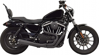 Bassani Exhaust Road Rage 2-Into-1 Exhaust System in Black Finish For 2004-2020 Sportster Models (1X52RB)