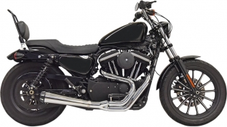 Bassani Exhaust 4 Inch Diameter Road Rage Exhaust System 2-Into-1 in Chrome Finish For 1986-2003 Sportster Models (1X42R)