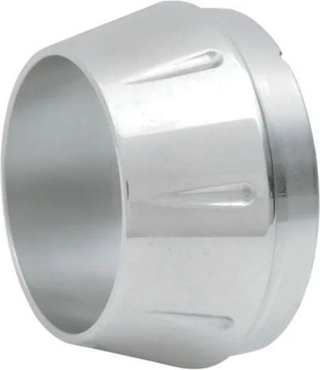 Bassani Exhaust Fluted End Cap in Polished Finish For Bassani Short Megaphones (ENDCAP-SM)