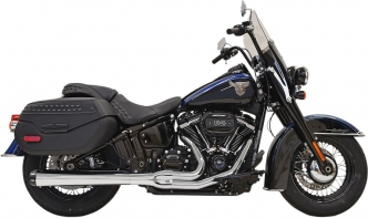 Bassani Exhaust 2-1/2 Inch Diameter Exhaust System 2-Into-1 in Chrome Finish For 2018-2023 Softail Deluxe, Heritage Classic & Sport Glide Models (1S91R)