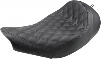 Saddlemen Touring Renegade Lattice Stitch Solo Seat In Black For Indian 2014-2022 Chief Classic/Vintage/Dark Horse, Chieftain/Classic/Limited, Roadmaster/Classic, Dark Horse & Springfield/Dark Horse Models (I14-07-002LS)