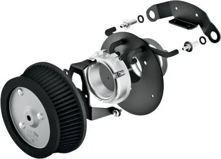 Vance & Hines VO2 Naked Air Cleaner in Black Finish For 2008-2017 Dyna (Excluding 2017 FXDLS) Models (71007)
