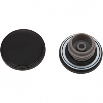 Drag Specialties Gas Cap in Black Finish For 1996-2017 Dyna, 1996-2020 Softail, 1996-2020 Touring, 1996-2020 Sportster Models (03-0305GB-A)