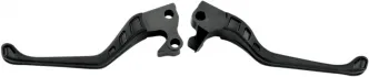 Roland Sands Design Avenger Non-adjustable Racing Style Lever Set in Black Ops Finish For 1996-2007 Touring, 1996-2003 Dyna, Softail & Sportster Models (0062-4012-SMB)