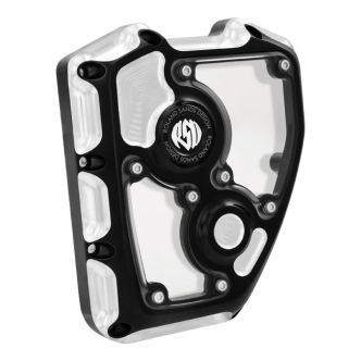 Roland Sands Design Clarity Cam Cover in Contrast Cut Finish For 2001-2017 Softail, Dyna (Excluding 2014-2017 FXDLS), S&S T-Series Engines Models (0177-2003-BM)