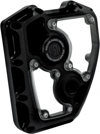 Roland Sands Design Clarity Cam Cover in Black Ops Finish For 2001-2017 Softail, Dyna (Excluding 2014-2017 FXDLS) S&S T-Series Engines (0177-2003-SMB)