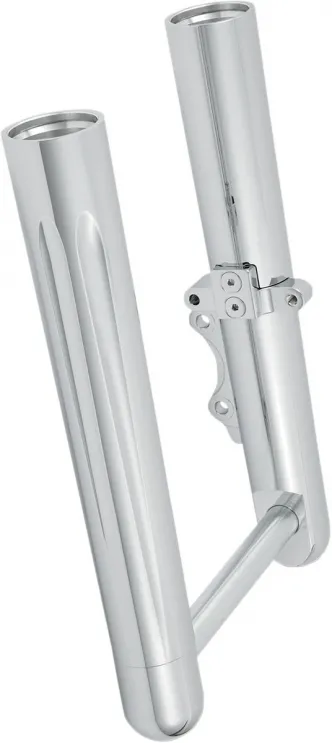 Arlen Ness Fork Legs Hot Legs Deep Cut Dual Disc In Chrome Finish For 2008-2013 Touring (06-510)