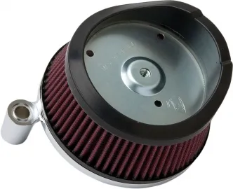 Arlen Ness Big Sucker Air Cleaner Kit With Chrome Backing Plate For Harley Davidson 2014-2016 FLT & 2015-2017 Softail Models (18-441)