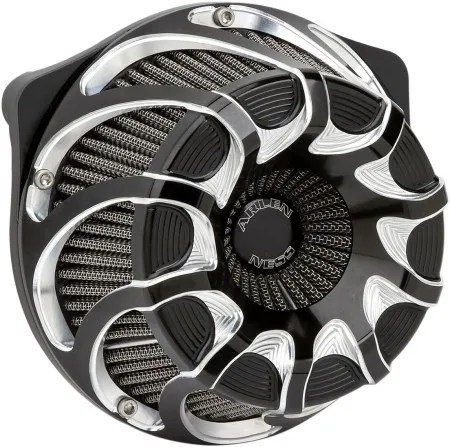 Arlen Ness Drift Inverted Series Air Cleaner Kit In Black Finish For Harley Davidson 1999-2017 Twin Cam (Exc. E-Throttle & 99-01 FLT) (18-983)