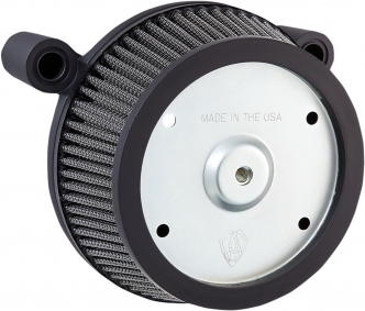 Arlen Ness Big Sucker Stage 1 Air Cleaner Kit With Black Backing Plate & Synthetic Filter For Harley Davidson 1999-2017 Dyna, Softail & Touring Models (Excl. E-Throttle) (50-571)