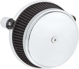 Arlen Ness Smooth Stage 1 Big Sucker Air Cleaner Kit In Chrome Finish For Harley Davidson 2018-2023 Softail & 2017-2023 Touring Models (18-307)