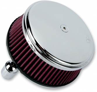 Arlen Ness Smooth Stage 1 Big Sucker Air Cleaner Kit In Chrome Finish With Pre-Oiled Filter For Harley Davidson 1988-2020 Sportster Models (18-324)