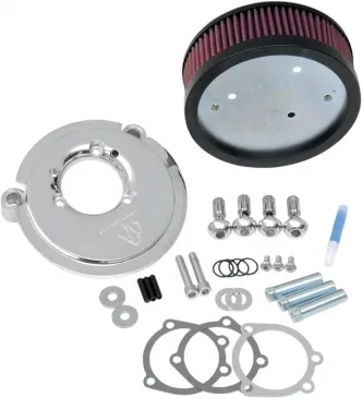 Arlen Ness Big Sucker Air Cleaner Kit With Chrome Backing Plate For Harley Davidson 1991-2022 Sportster Models (18-825)