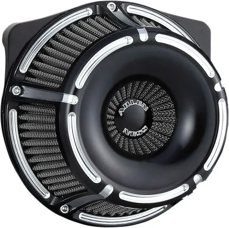 Arlen Ness Slot Track Inverted Air Cleaner Kit In Black Finish For Harley Davidson 1999-2017 Twin Cam (Exc. E-Throttle & 99-01 FLT) (18-923)