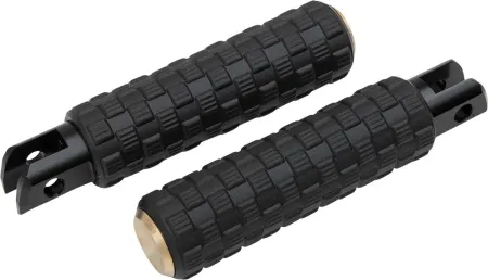 Arlen Ness Brass Air Trax Fusion Drivers Footpegs in Black/Brass Finish For 2018-2021 Softail Models (07-958)