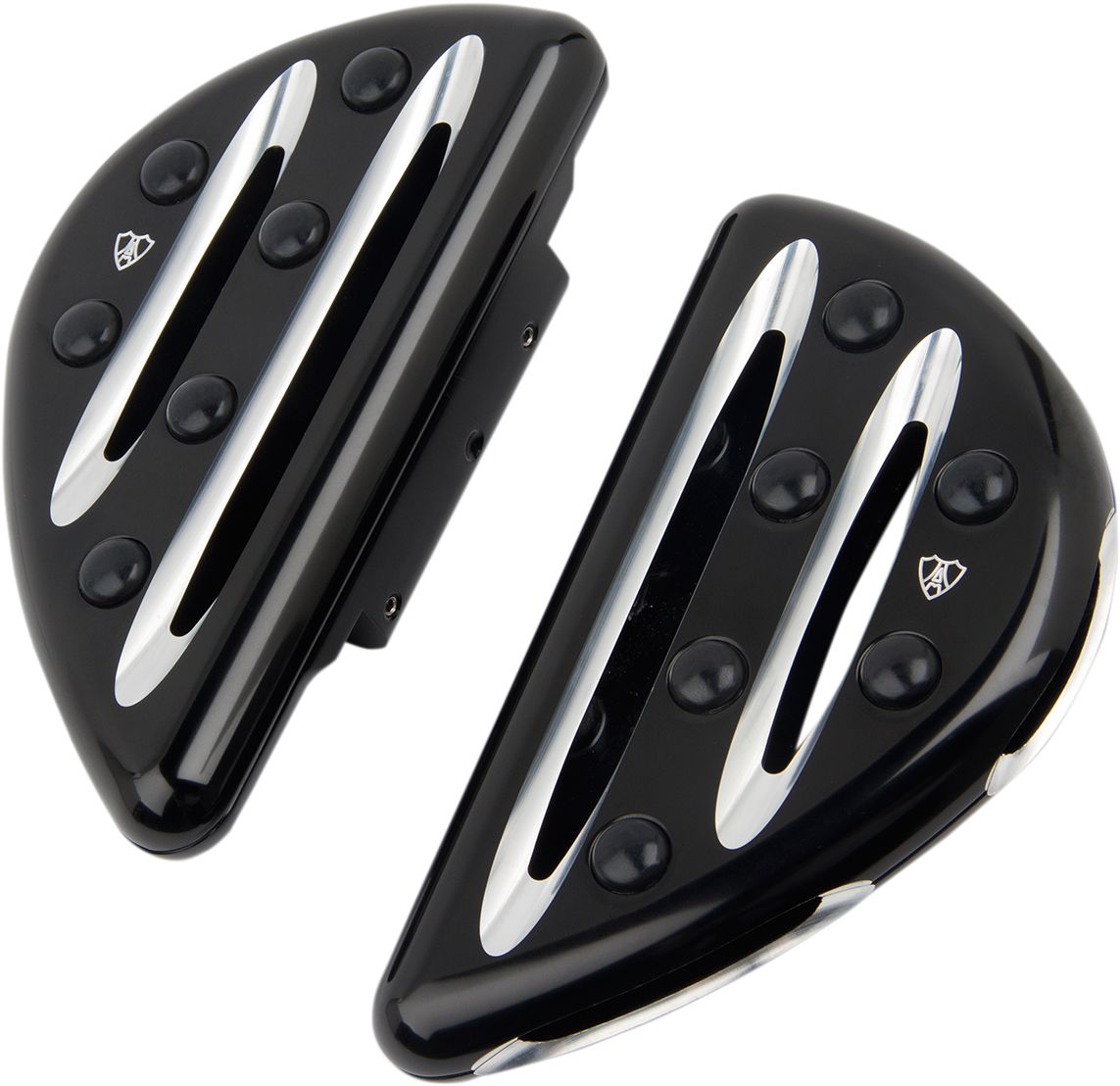 Arlen Ness Floorboards Passenger Deep Cut In Black Finish For Harley