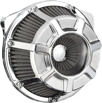 Arlen Ness Bevelled Inverted Air Cleaner Kit In Chrome Finish For Harley Davidson 2008-2016 Touring, 2016-2017 FLST & FXDLS Models (18-932)