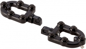Arlen Ness MX Driver Foot Pegs In Black Finish For Ness Footpeg Mounts (07-904)
