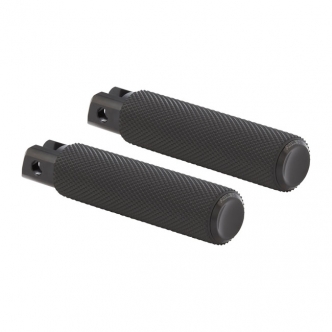 Arlen Ness Knurled Passenger Pegs In Black Finish For 2018-2021 Softail Models (07-943)