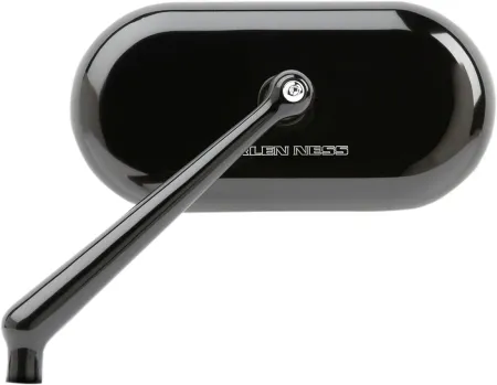 Arlen Ness Mirror Oval In Black Finish Left Side (13-170)
