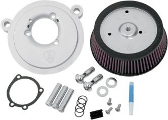 Arlen Ness Big Sucker Stage 1 Air Cleaner Kit With Standard Backing Plate & Pre-Oiled Filter For Harley Davidson 1993-1999 Dyna, Softail & Touring Models (18-500)