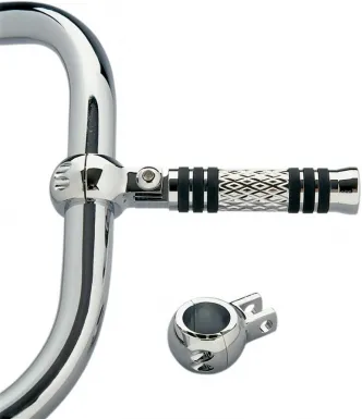 Arlen Ness Footpeg Mount For Harley Davidson Motorcycles With Male Male Mount Type In Chrome Finish (07-190)
